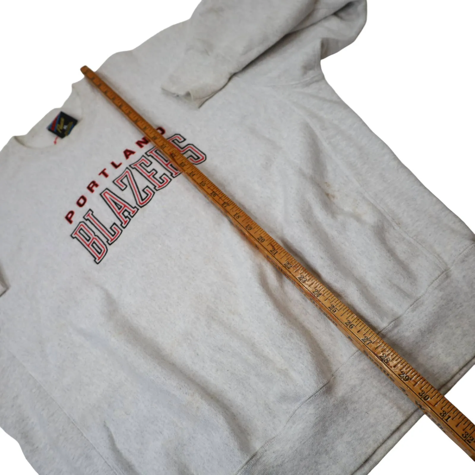 Vintage Portland Blazers Embroidered Spellout Sweatshirt - XL