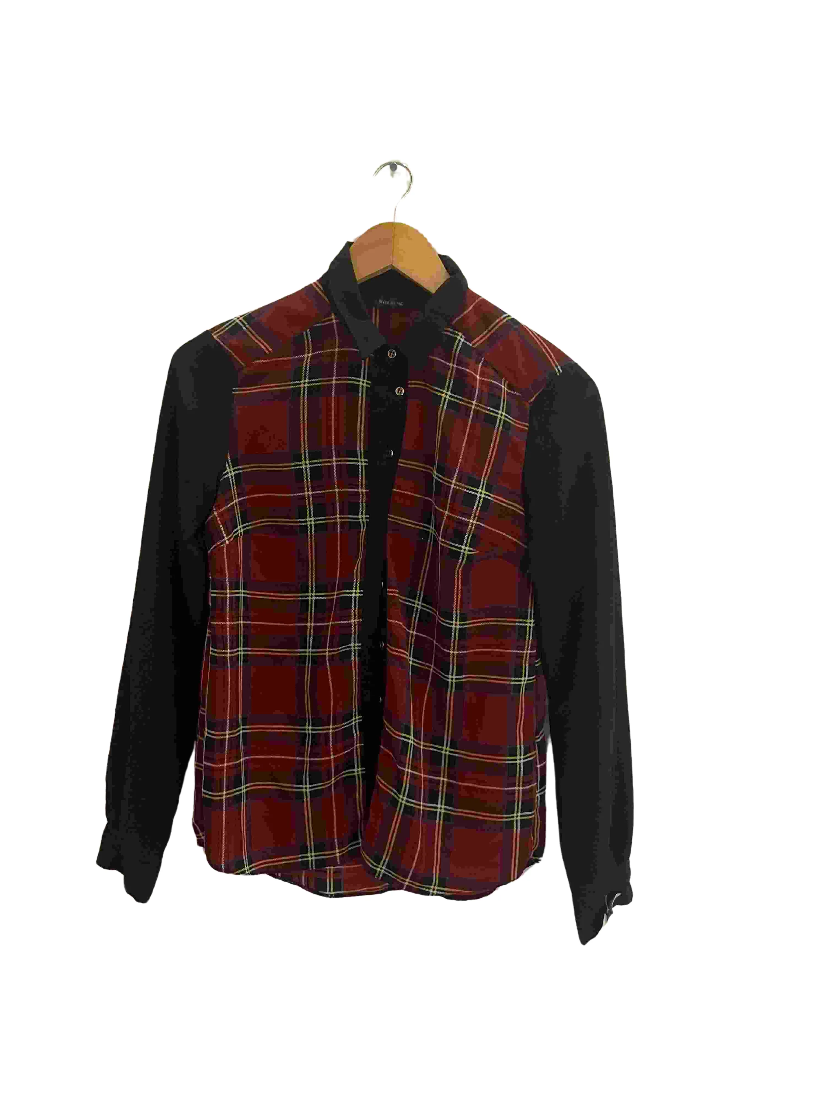 Vintage river island red checkered womens tartan shirt size 8