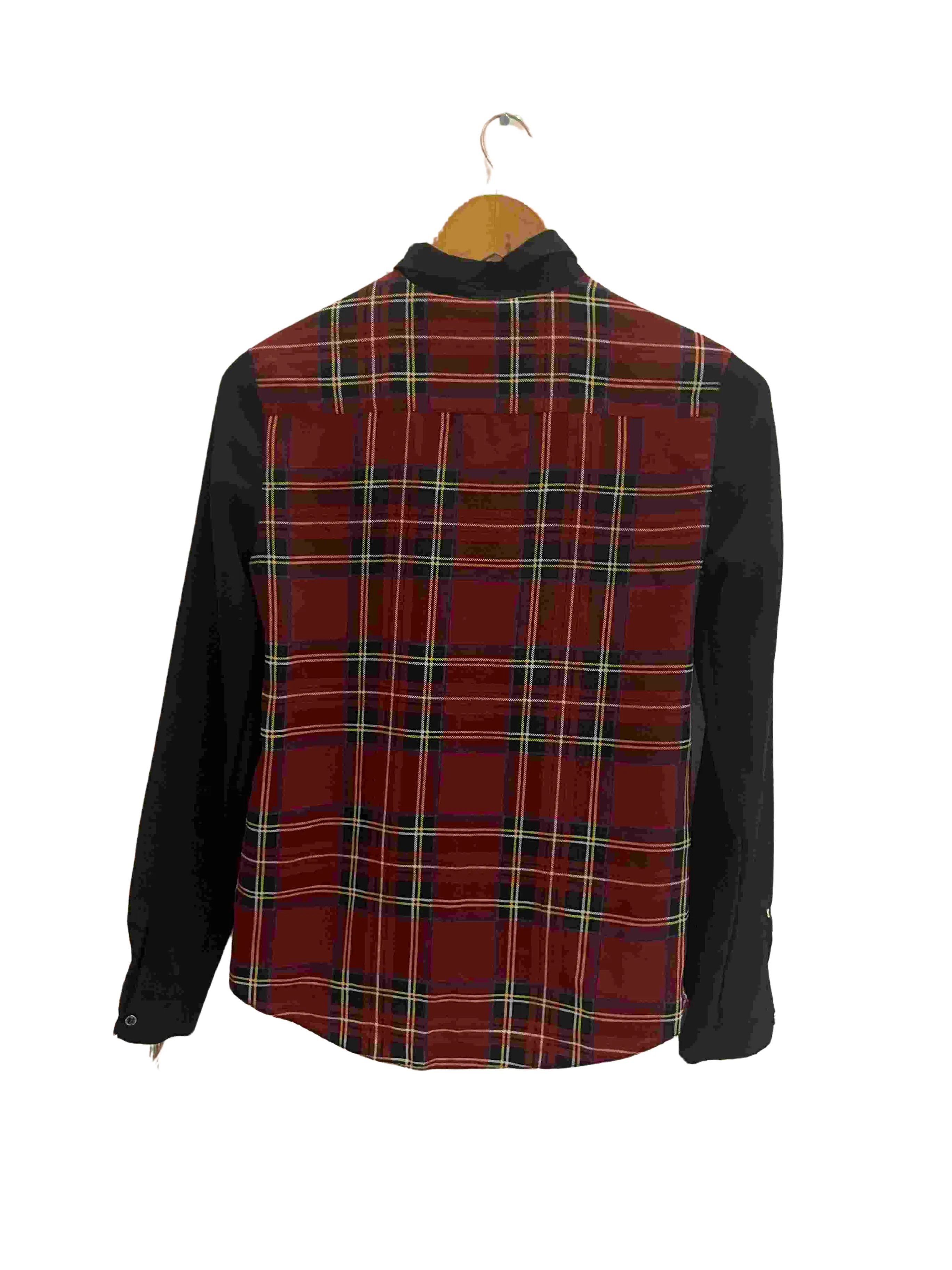 Vintage river island red checkered womens tartan shirt size 8
