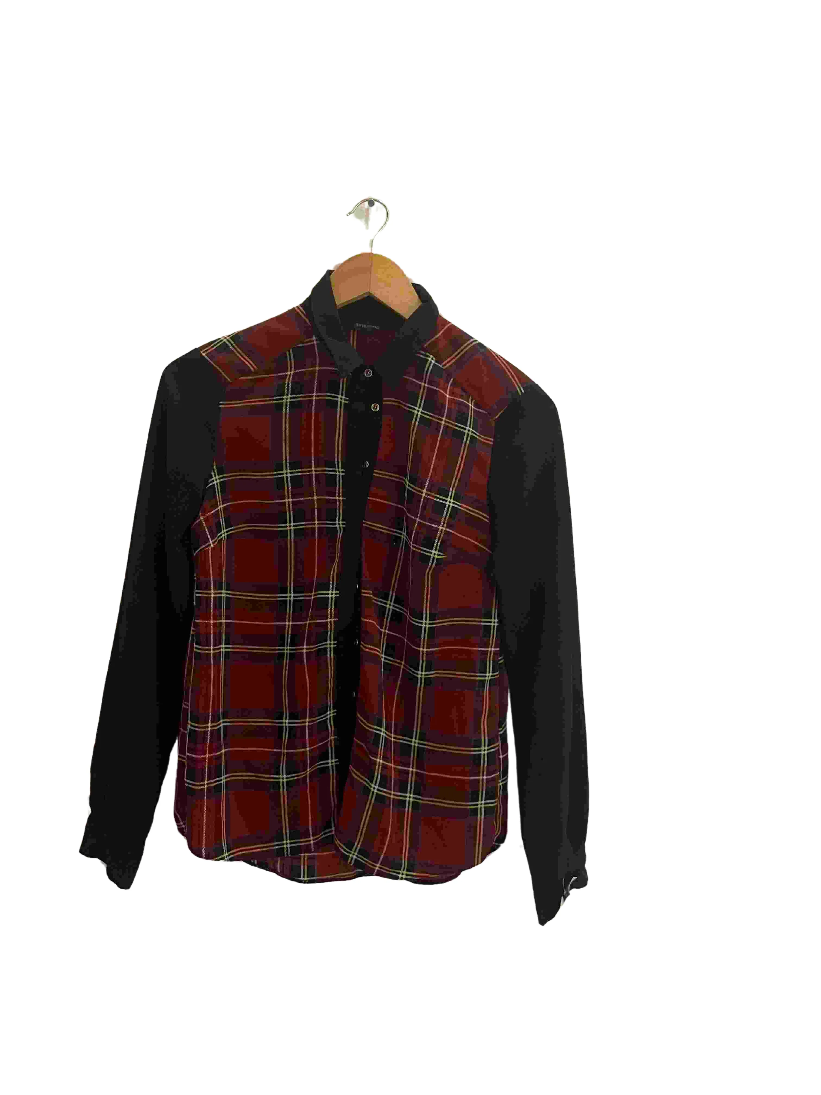 Vintage river island red checkered womens tartan shirt size 8