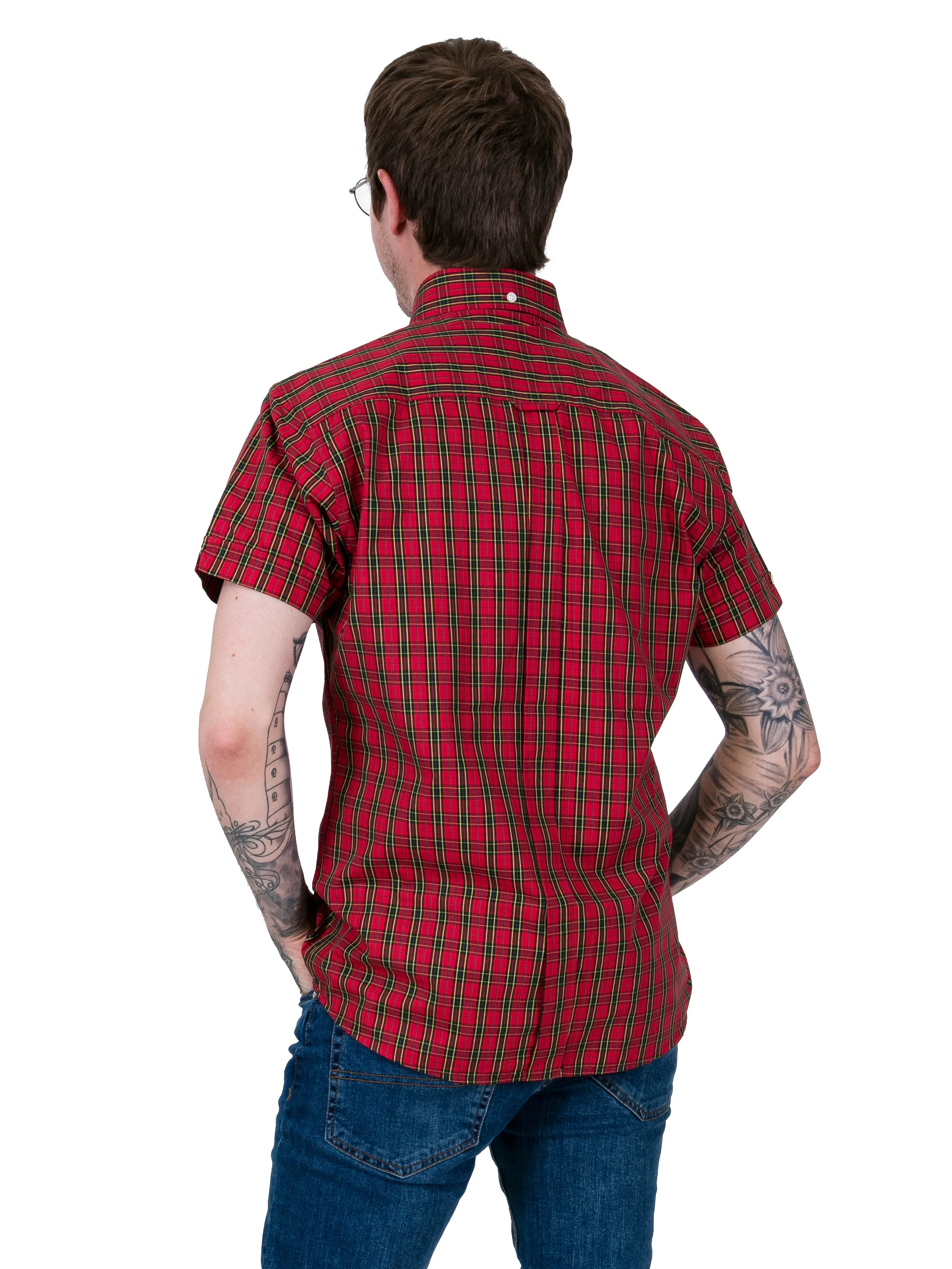 Vintage Shirt -  Classic Red Tartan Print