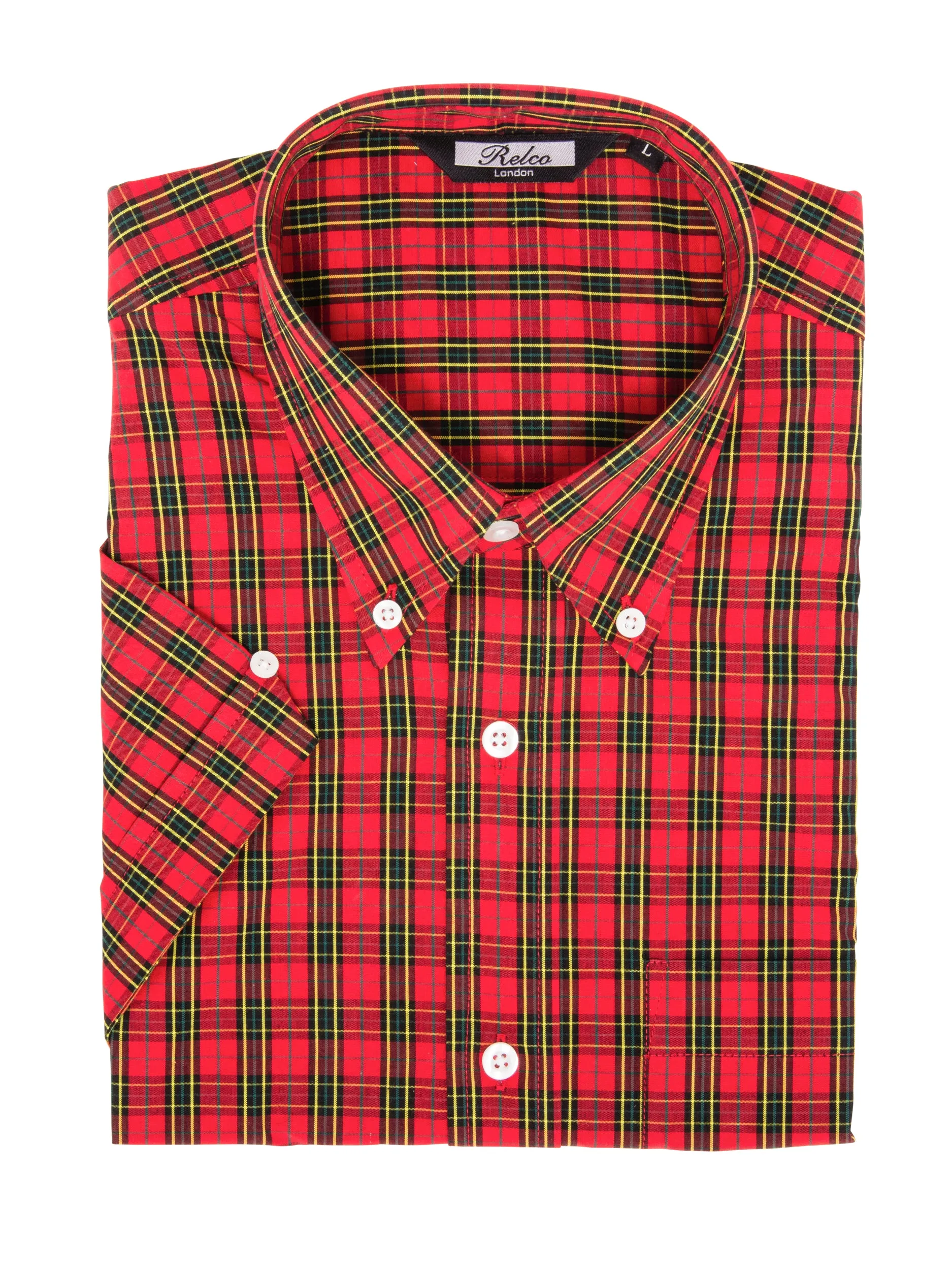 Vintage Shirt -  Classic Red Tartan Print
