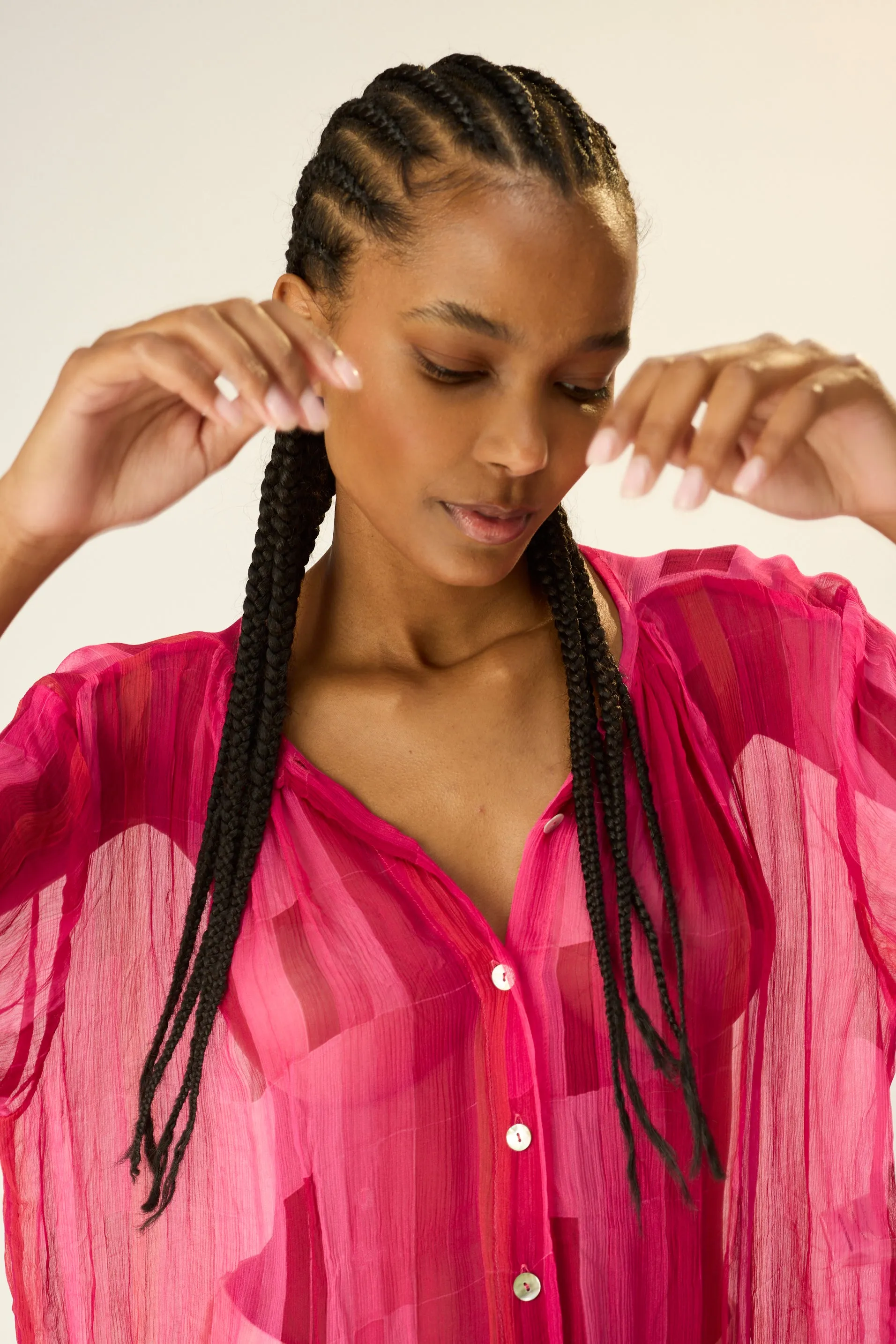 High Collar Protection Design Thermochromic Color Shift Tech VIOLET TOP