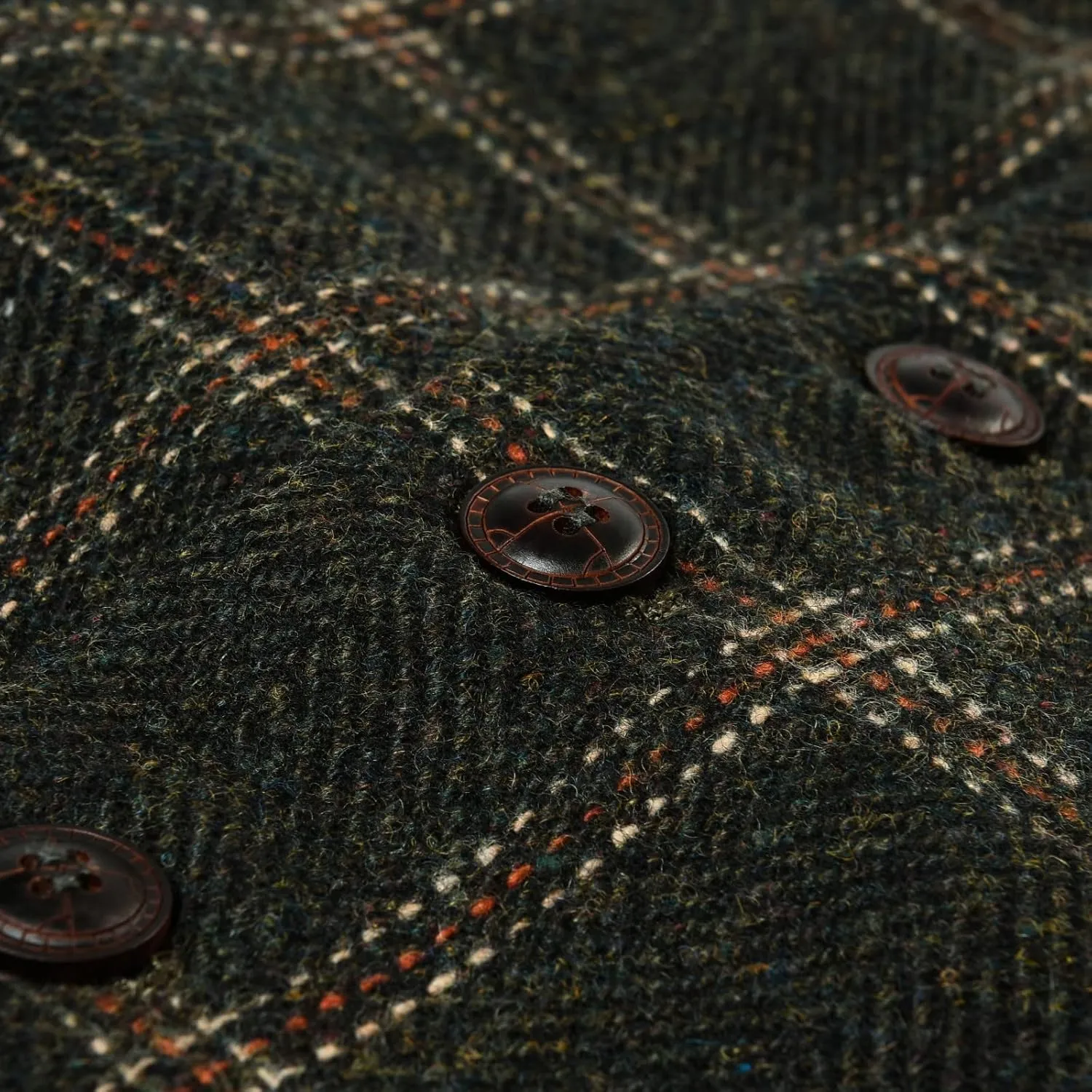 VOBOOM Men's Slim Fit Herringbone Tweed Suits Vest Premium Wool Blend Waistcoat