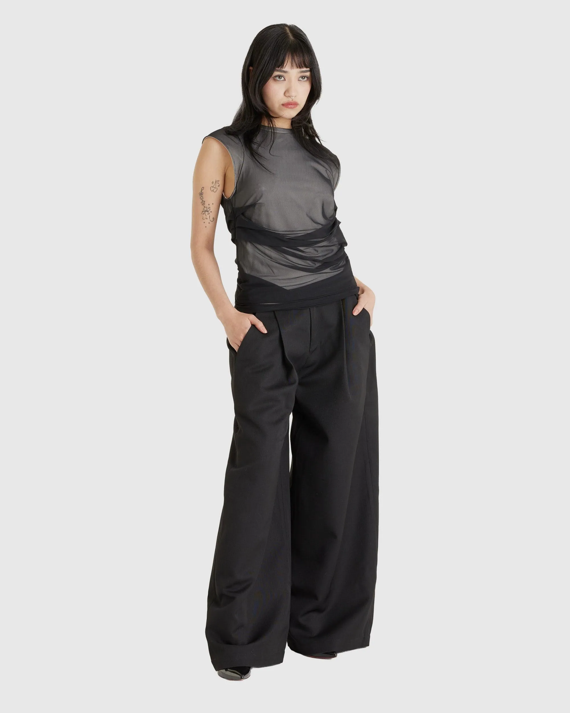 Volume Pleated Pants (W)