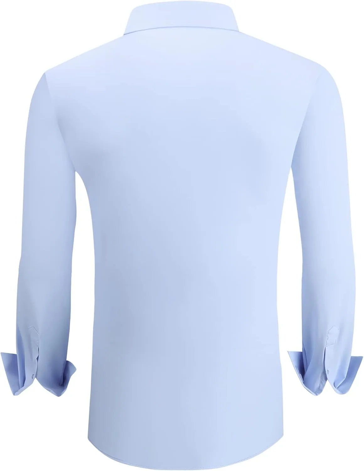 WARHORSEE Mens Knit Dress Shirts Performance Moisture Wicking Wrinkle Free 4 Way Stretch Casual Button Down Shirt