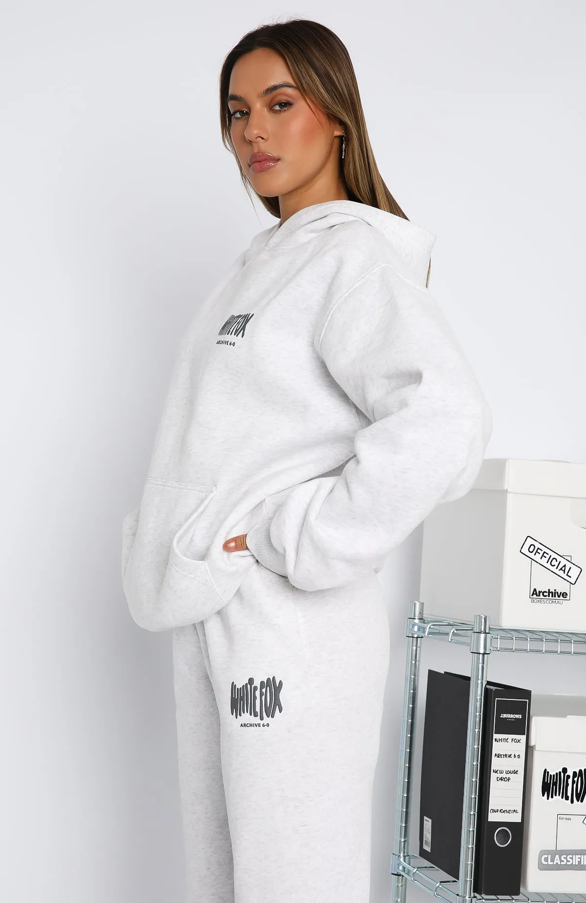 Archive 6.0 Oversized Hoodie Haze Interlock Ribbed Collar