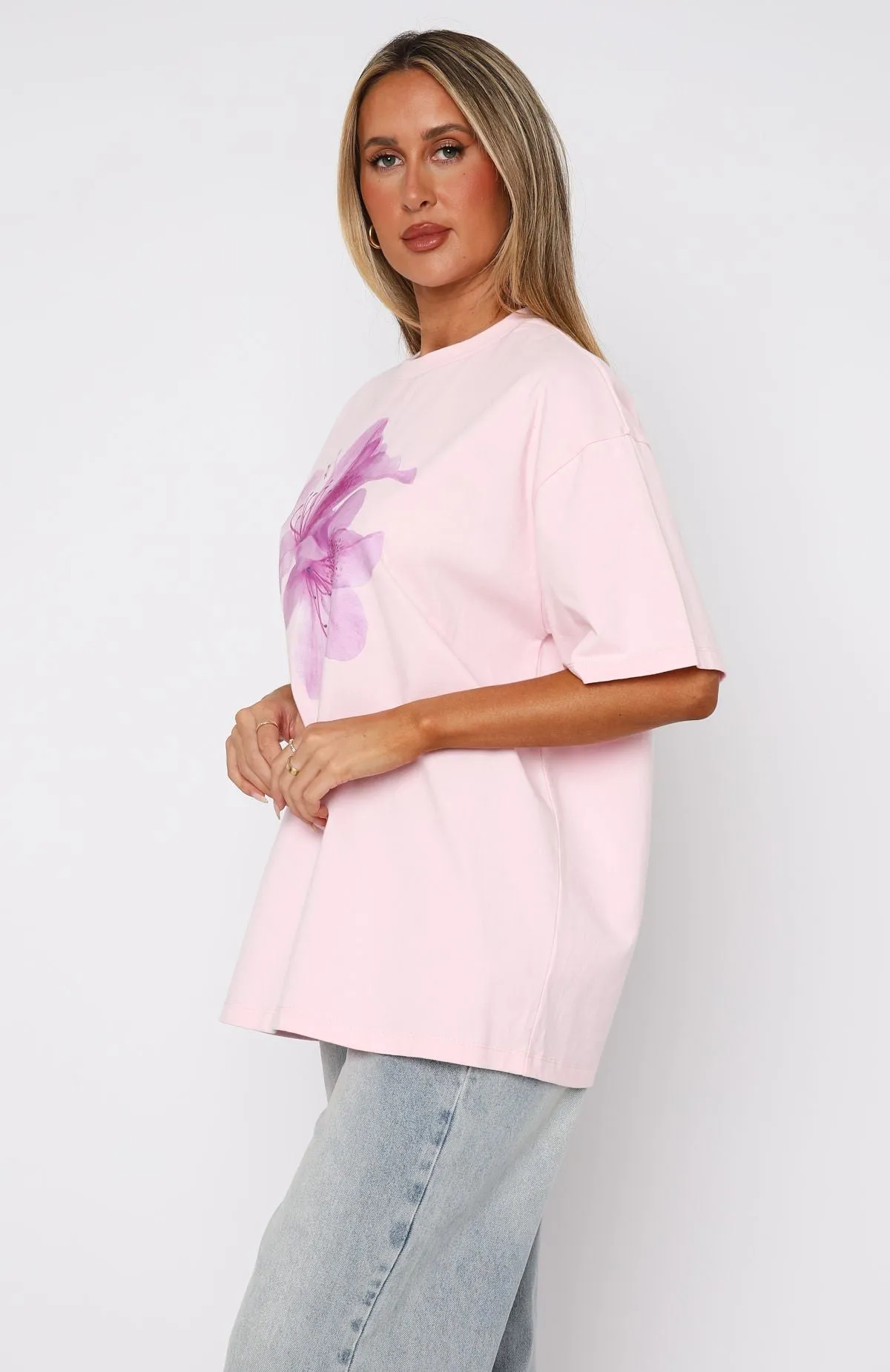 Power Of Possibility Oversized Tee Baby Pink SoftTouch AbrasionResistant