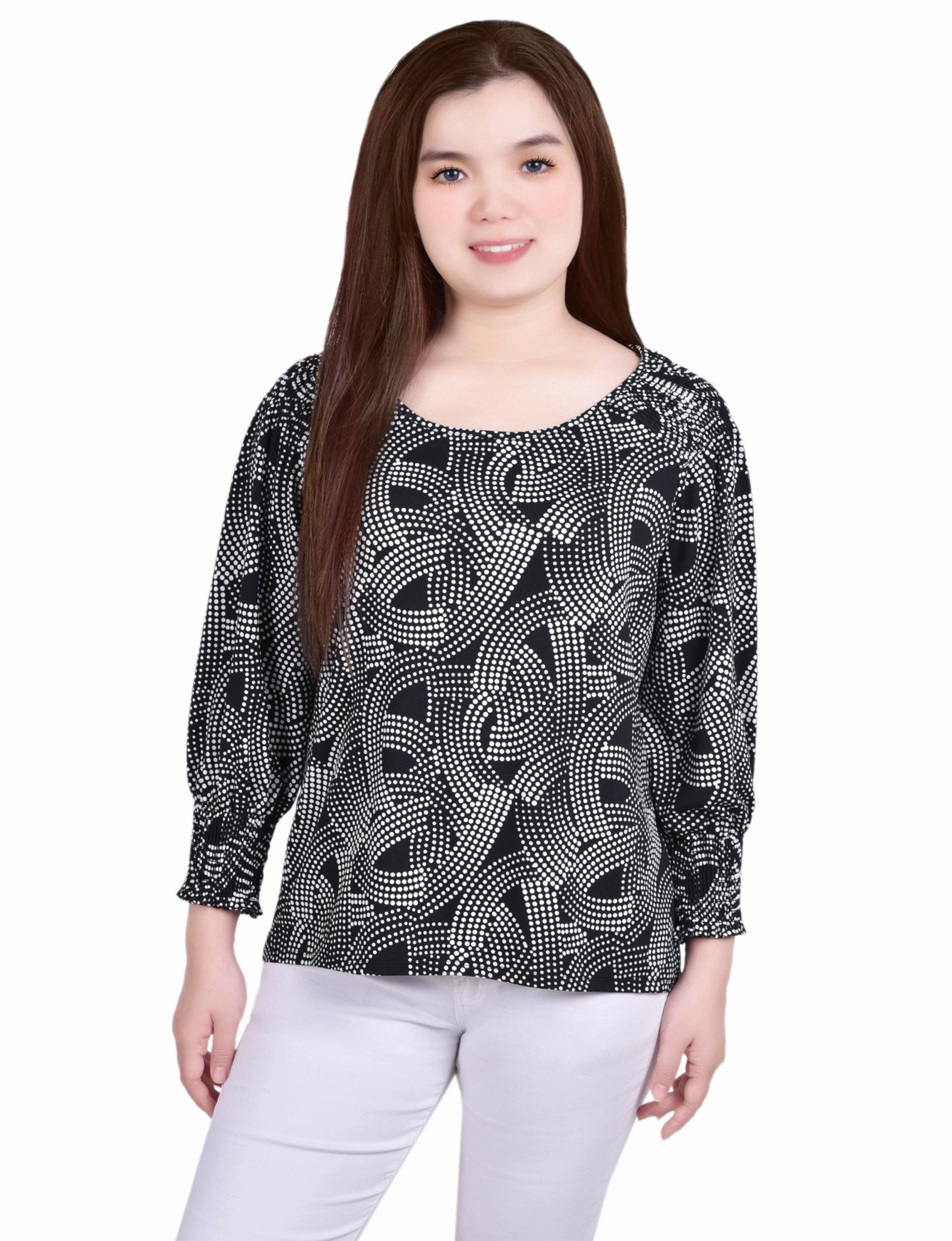 3/4 Smocked Detail Top FrictionResistant Edges