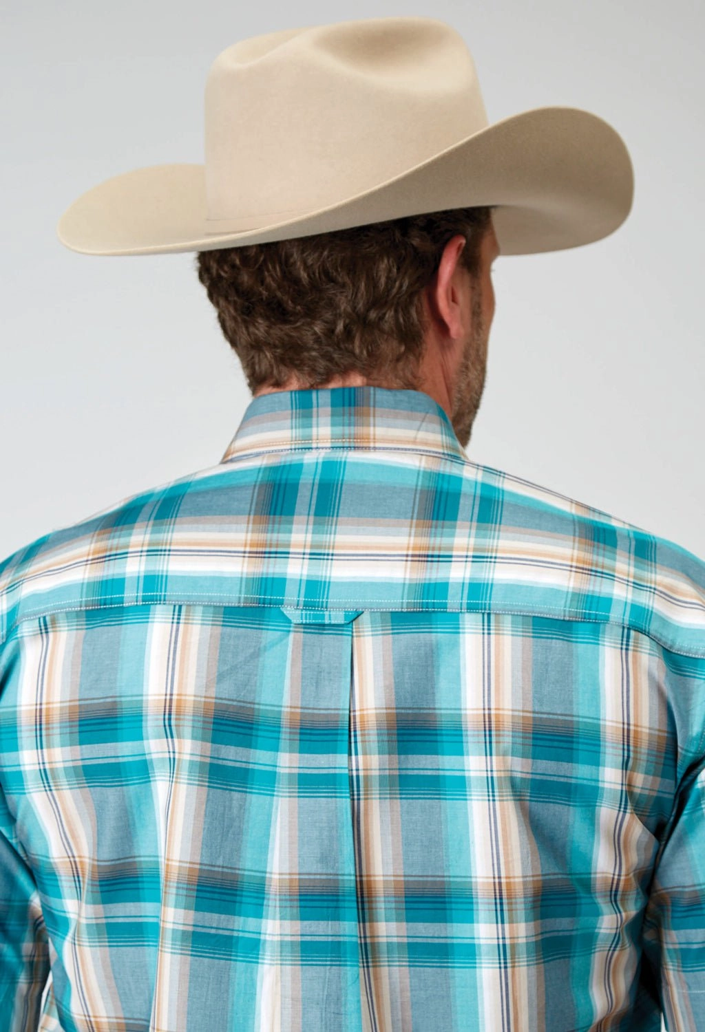 Roper Mens Waters Edge Plaid Multi-Color 100% Cotton S/S Shirt Easy Care