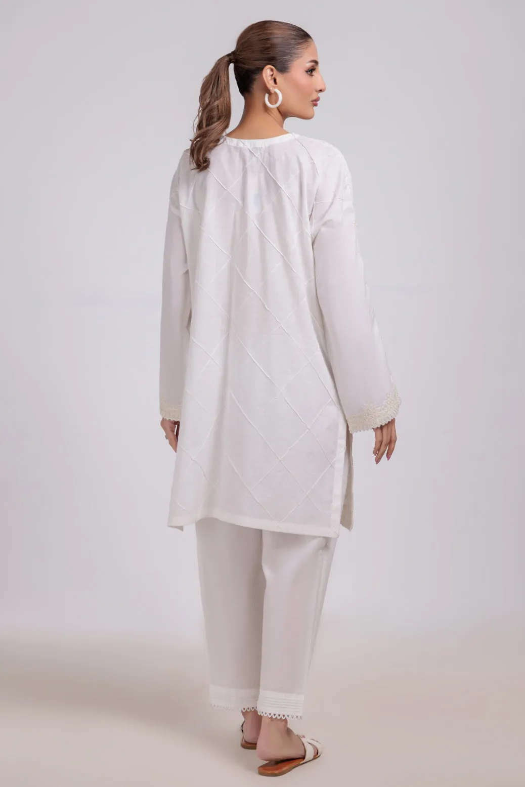 WHITE-JACQUARD-2 PIECE (BPS7242P01)