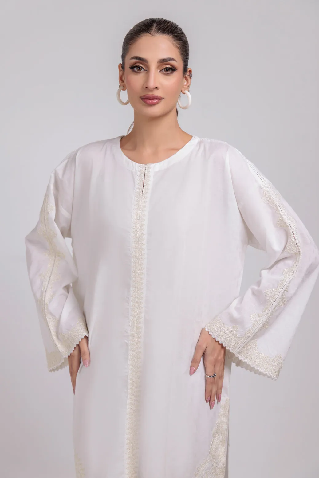 WHITE-JACQUARD-2 PIECE (BPS7242P01)