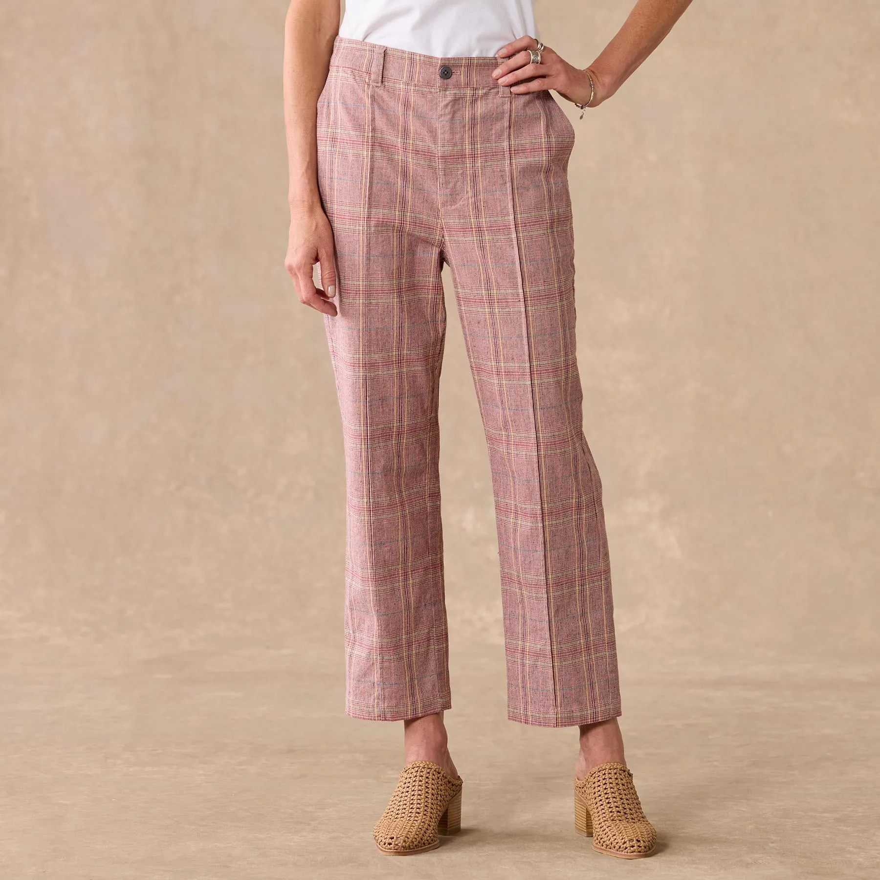 Whitman Plaid Pants, Petite