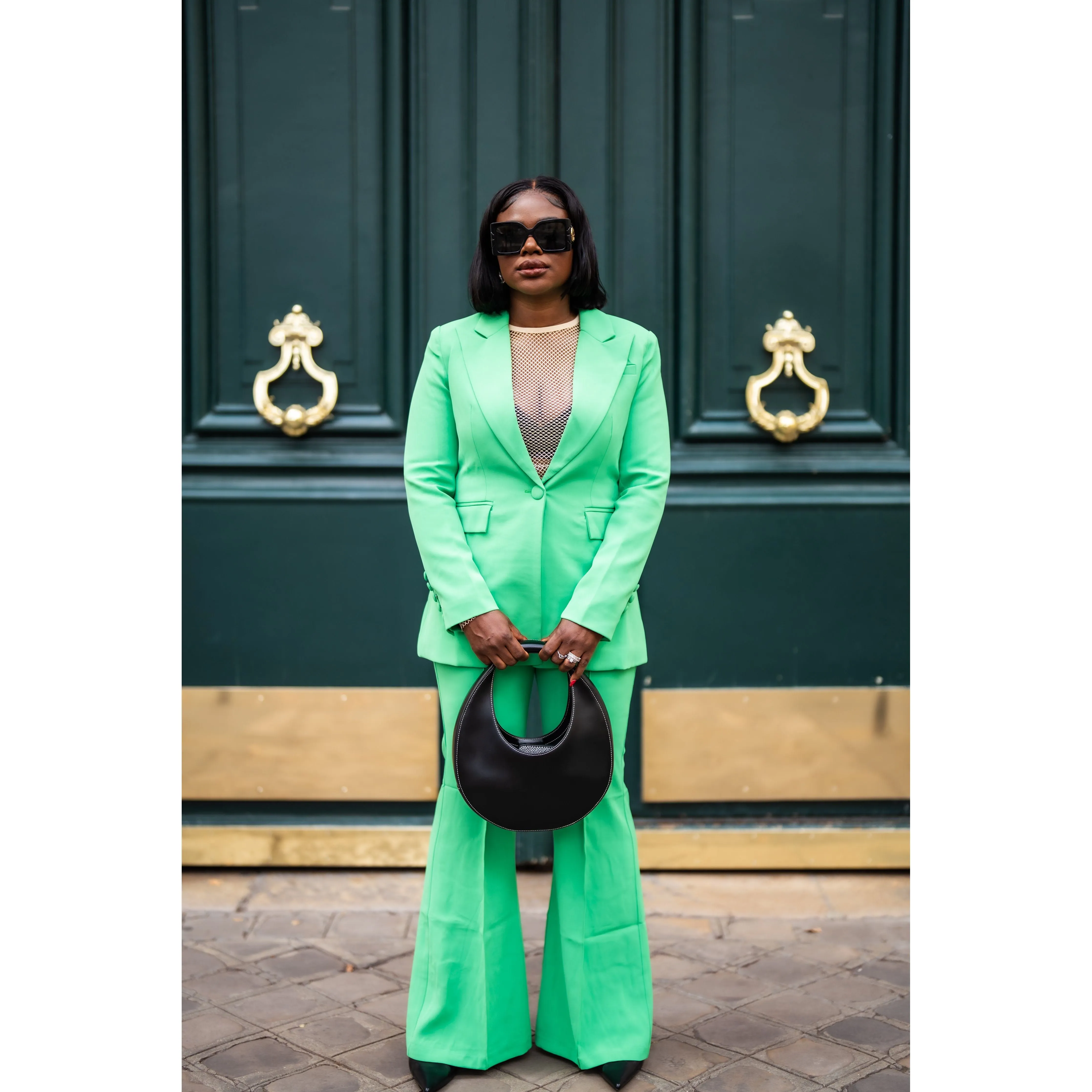 WHITNEY Green Trouser Two Piece Sets