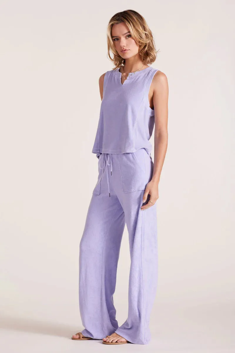 Wide Leg Drawcord Pant Slim Shape