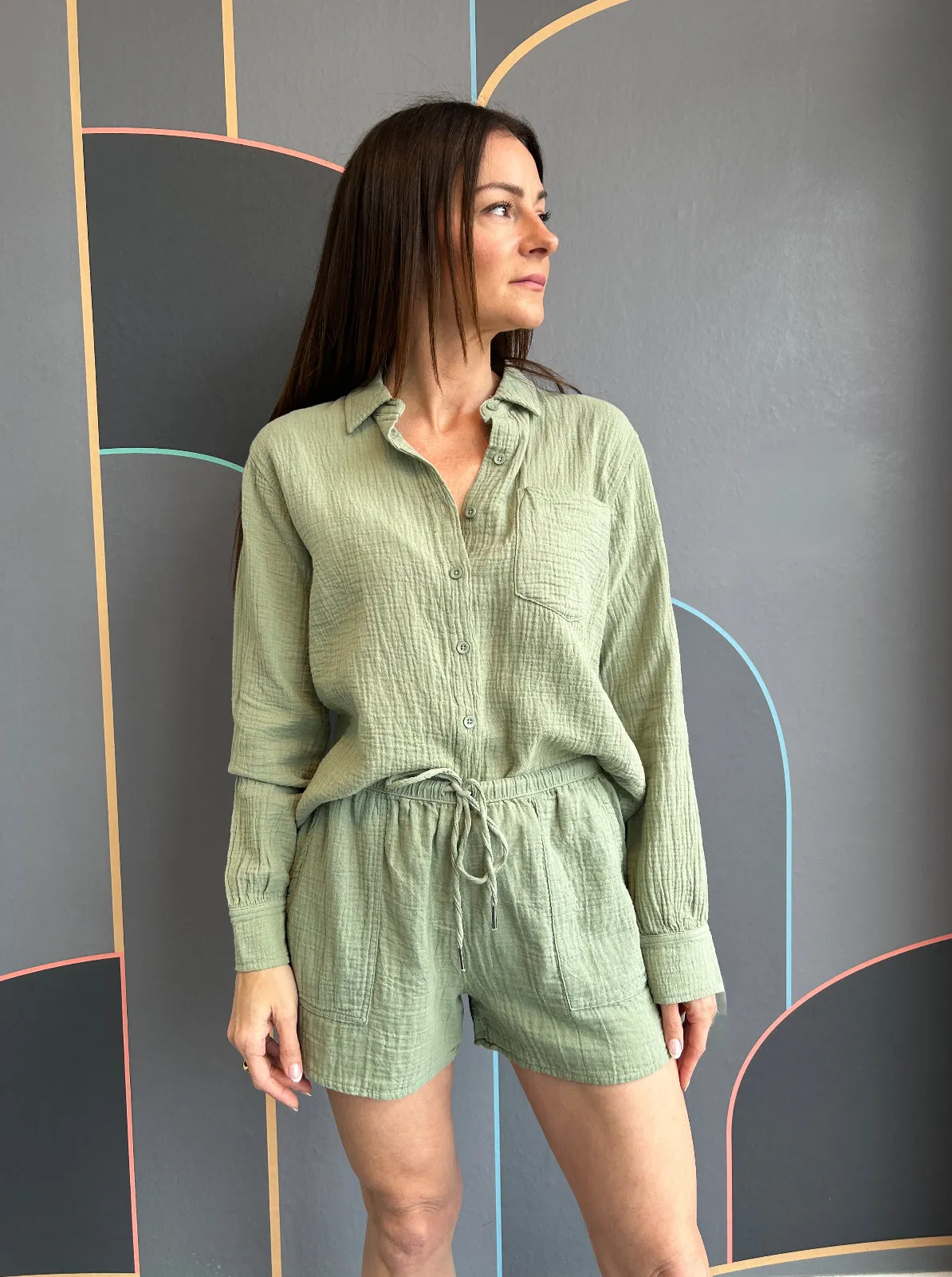 school clothing Wide Leg Short