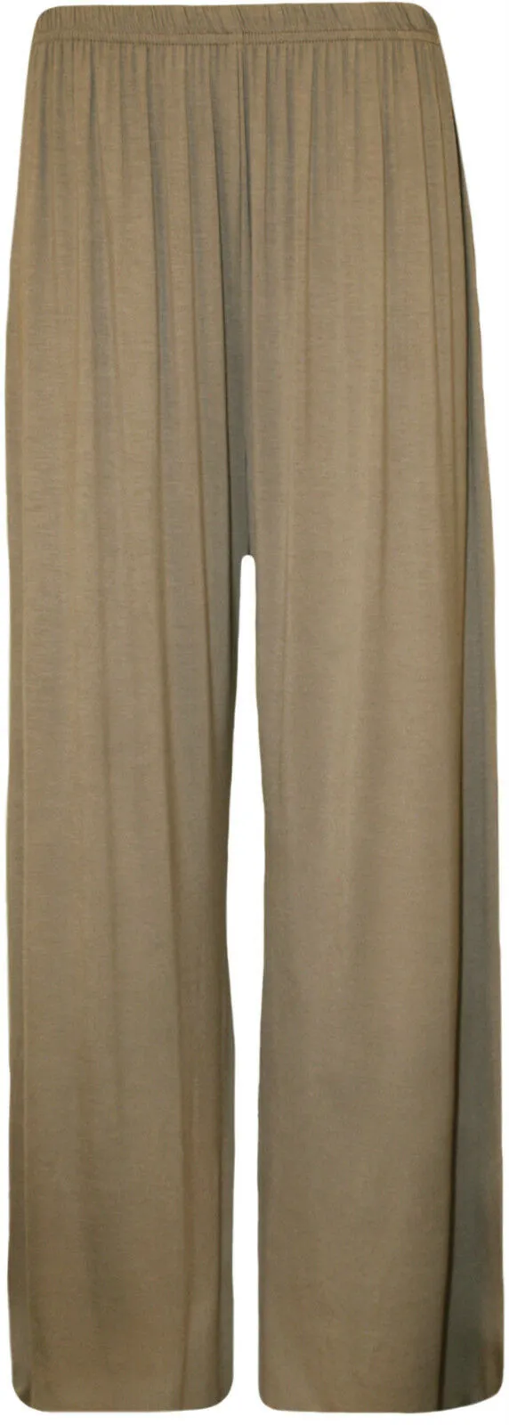 Wide Plain Palazzo Trousers