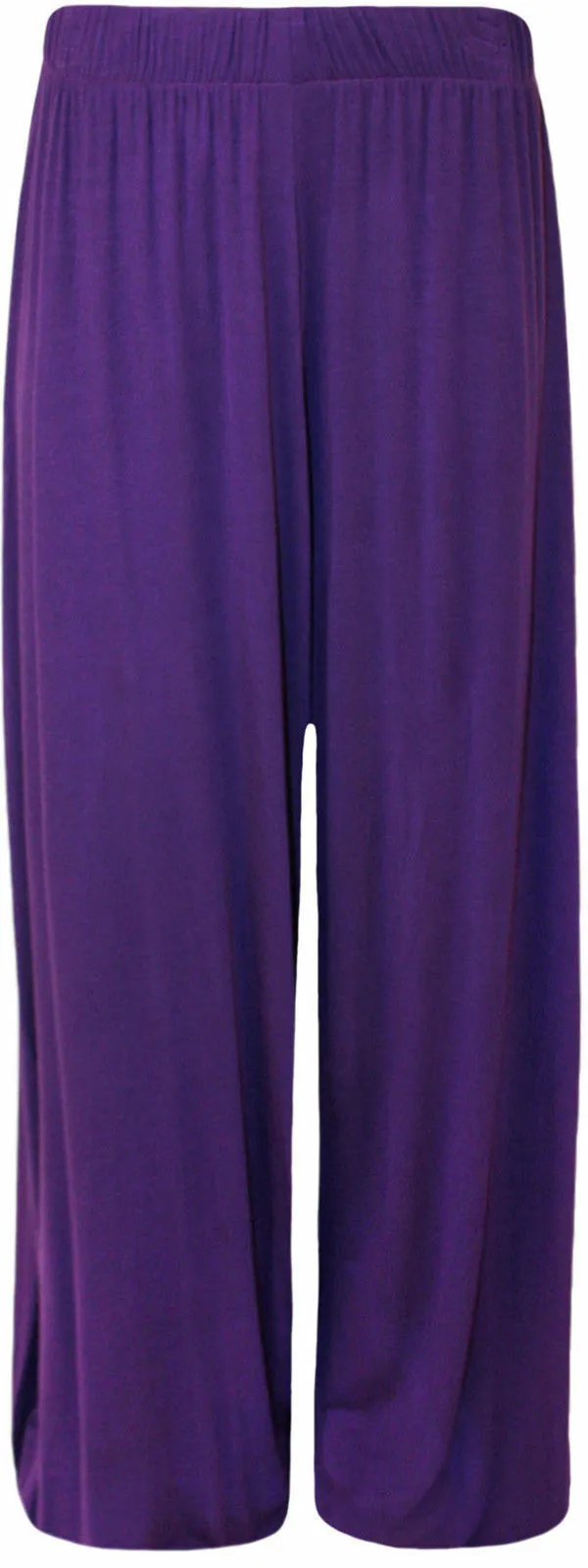 Wide Plain Palazzo Trousers
