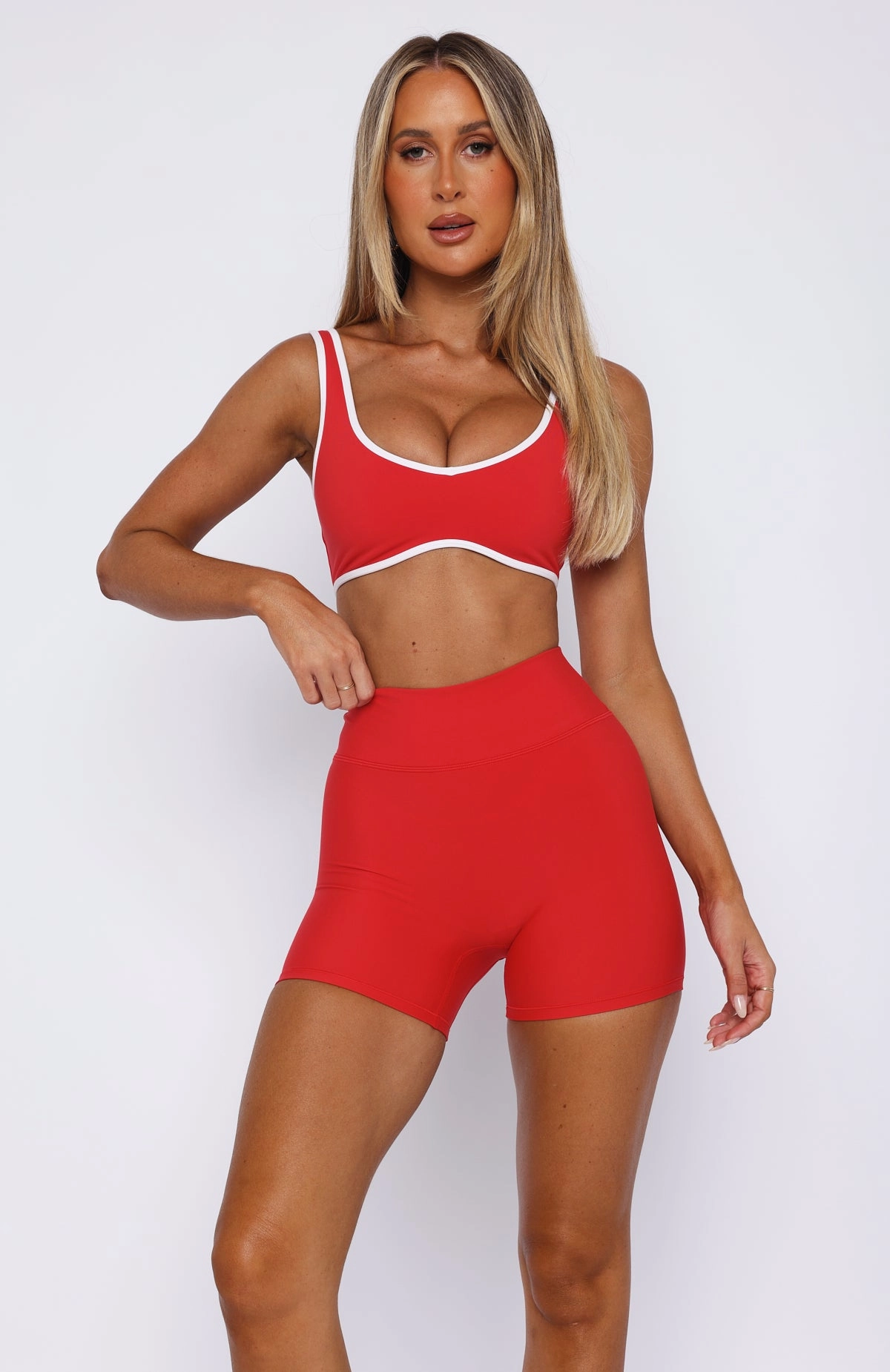 I'll Prove It Sports Crop Red/White CompactSize