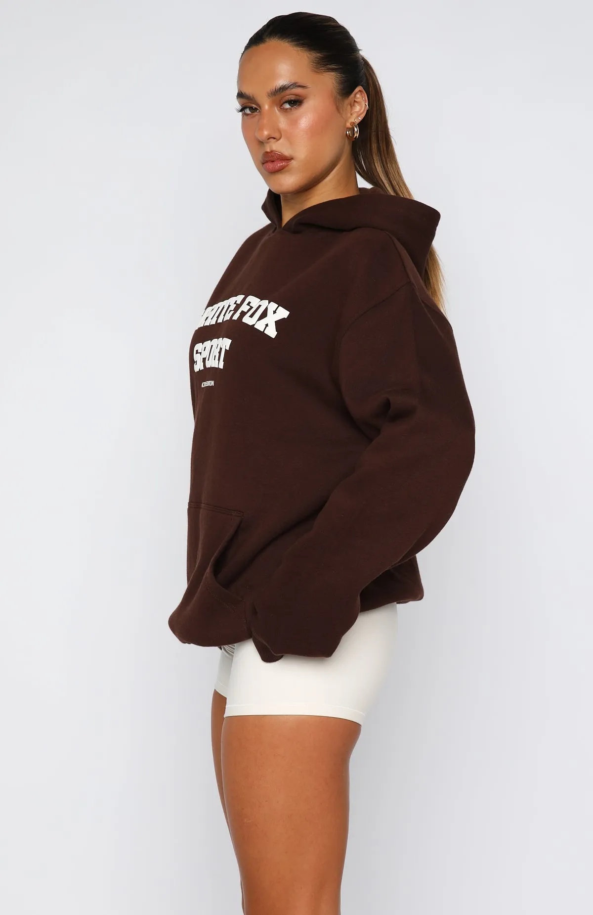 SeamlessKnitConstruction Seamless Design Winning Team Oversized Hoodie Chocolate