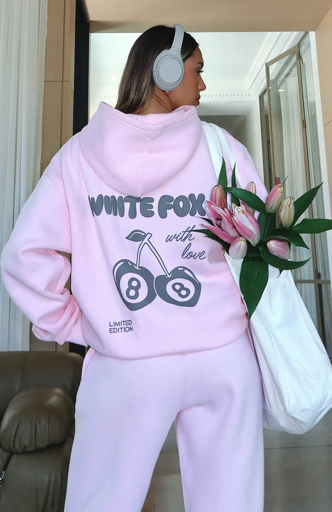 With Love In The Moment Oversized Hoodie Pink Relaxed Style Street Style
