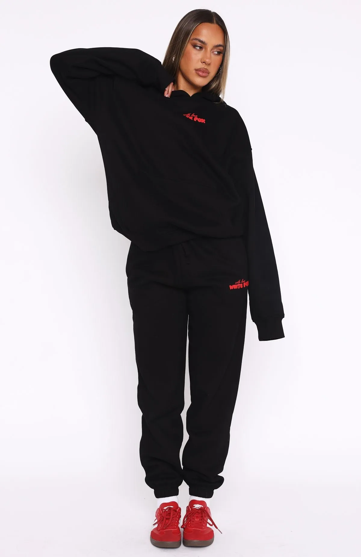 With Love In The Moment Sweatpants Black Wearable Basic