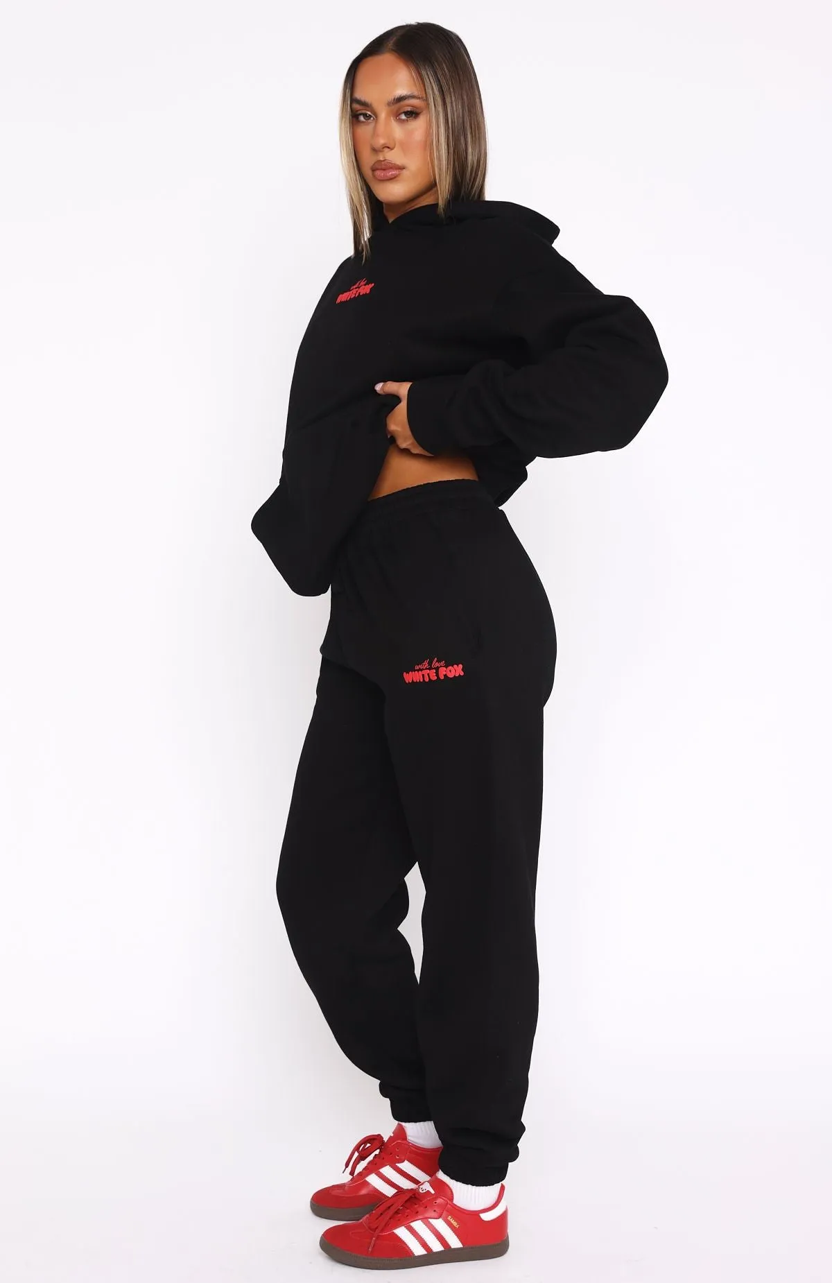 With Love In The Moment Sweatpants Black Mood Wear Heat Retention Technology