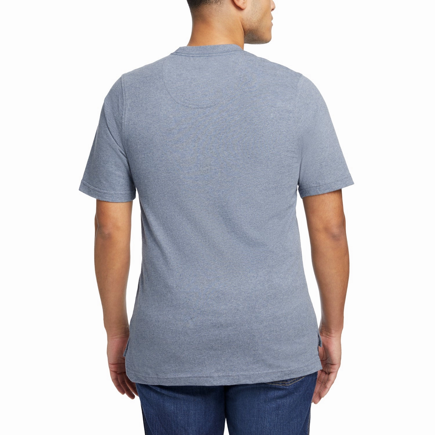 Eco friendly materials Wolverine Mens Guardian Tee Blue Heather 100% Cotton S/S T-Shirt