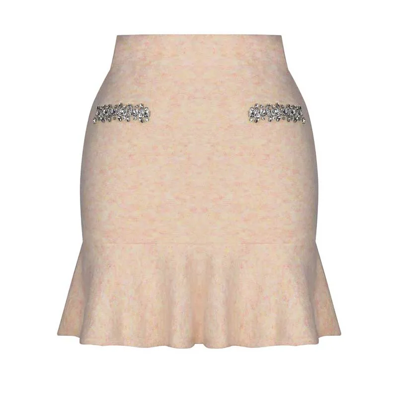 Women Knit Cardigan Jacket   Short Skirt Two Pieces Skirt Suit