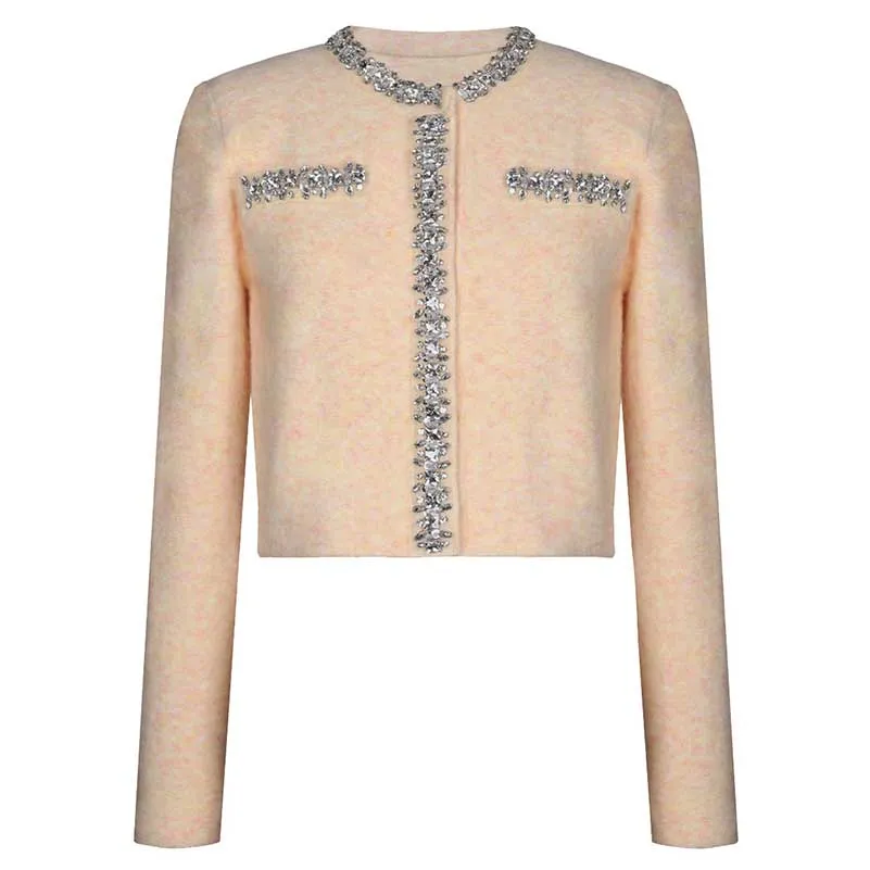 Women Knit Cardigan Jacket   Short Skirt Two Pieces Skirt Suit