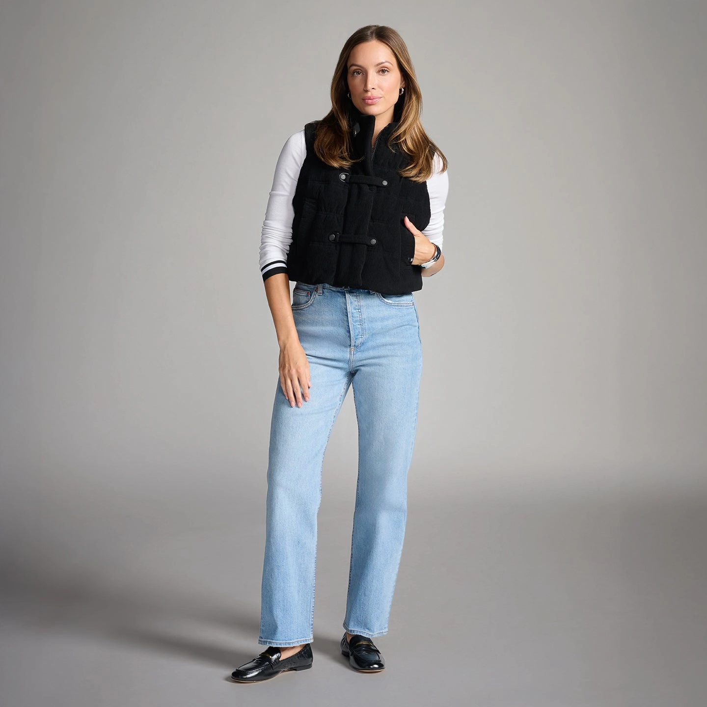 Minimal Aesthetic Women's Cozy Corduroy Puffer Vest