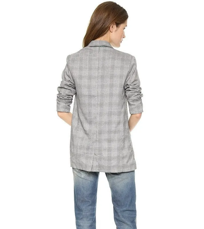 Women's Casual Blazer With Notched Lapel