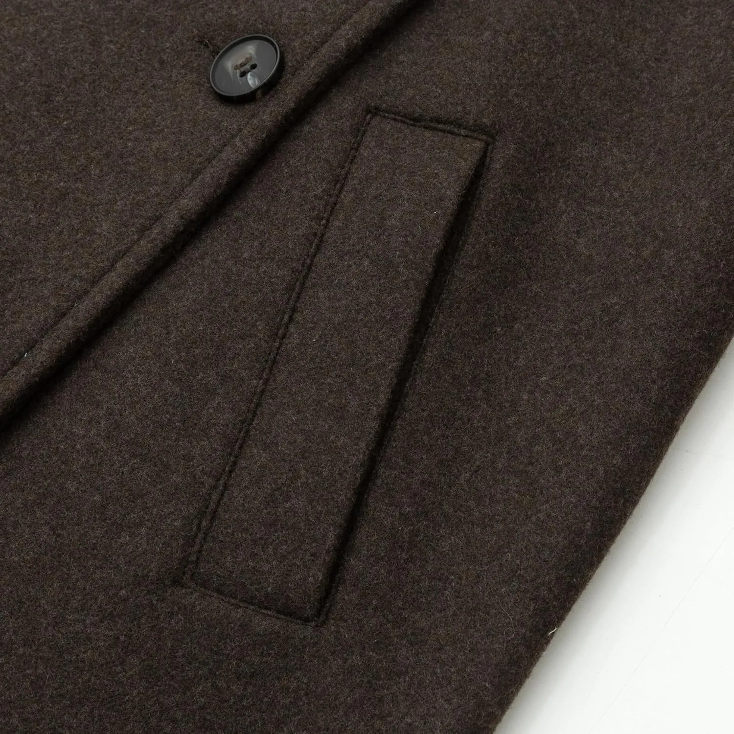 Women'S Fashion Classic Double Breasted Wool Blend Coat