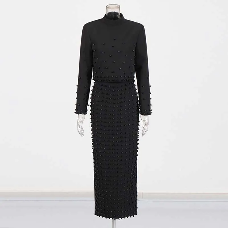 Women's Long Skirt Suit Collarless Top   Skirt Set Formal Skirt Suit