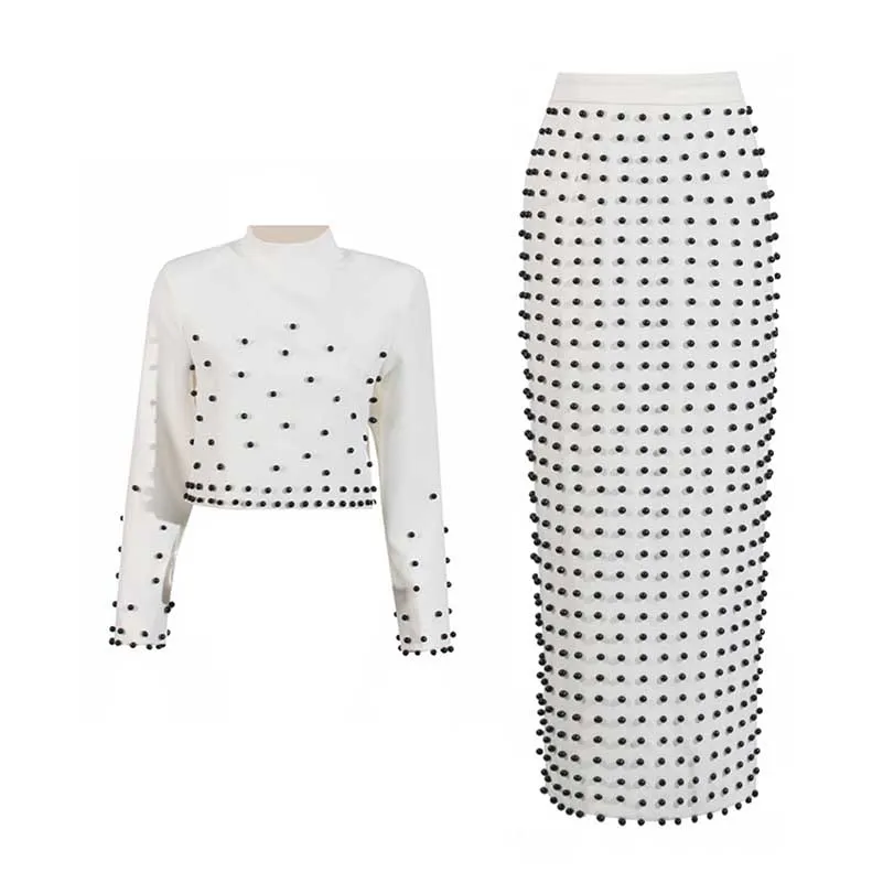 Women's Long Skirt Suit Collarless Top   Skirt Set Formal Skirt Suit