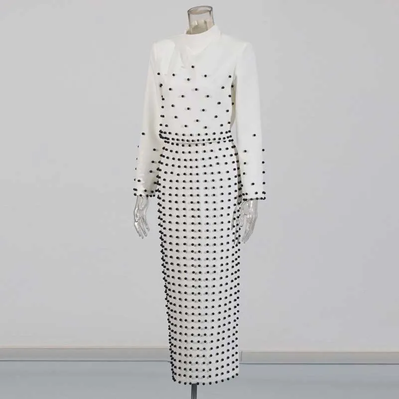 Women's Long Skirt Suit Collarless Top   Skirt Set Formal Skirt Suit