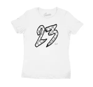Womens - Metallic Silver 11 Checkered Shirt