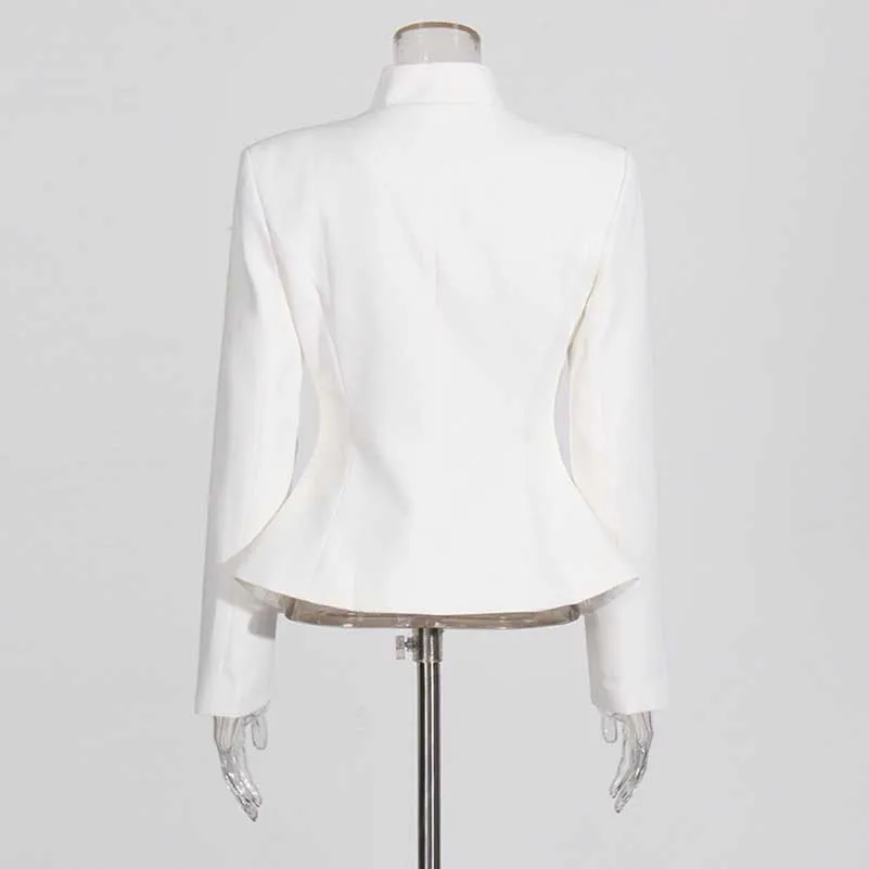 Women's Midi Skirt Suit Standard Collar Long Sleeve Formal Suit