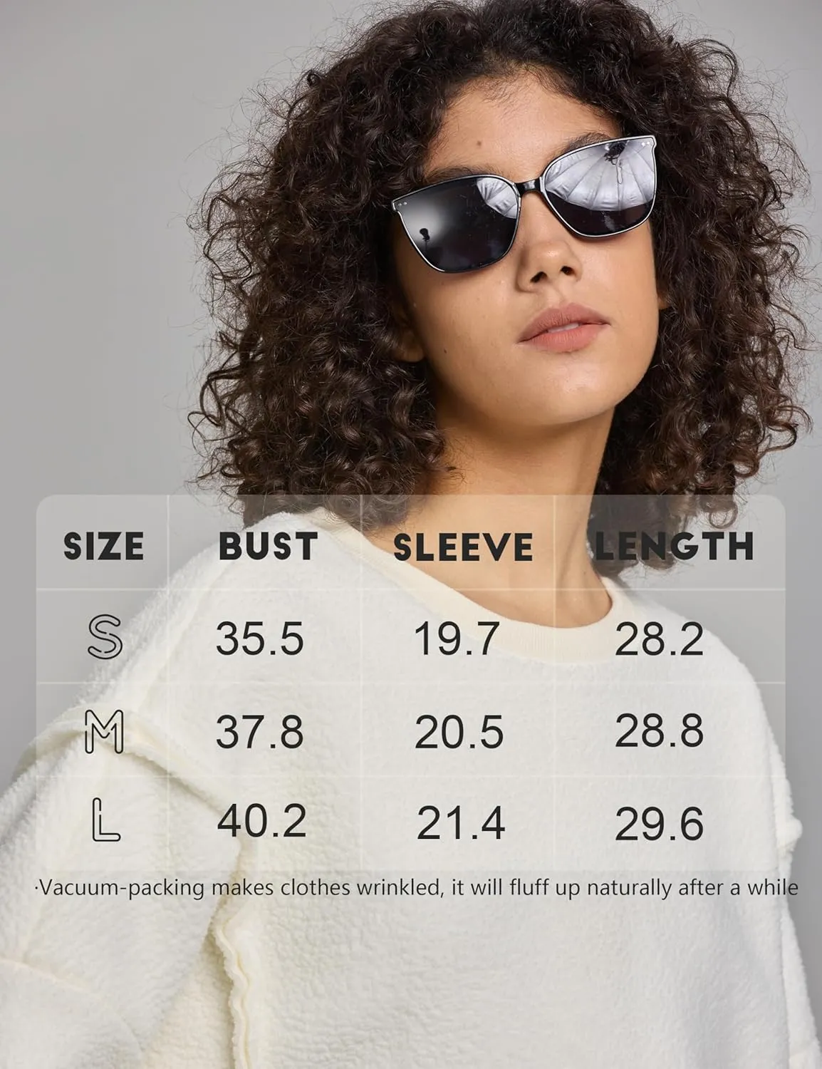 Women’s Oversized Crewneck Fuzzy Fleece Sweatshirts Fall Winter Warm Trendy Patchwork Sherpa Pullover Top 2024