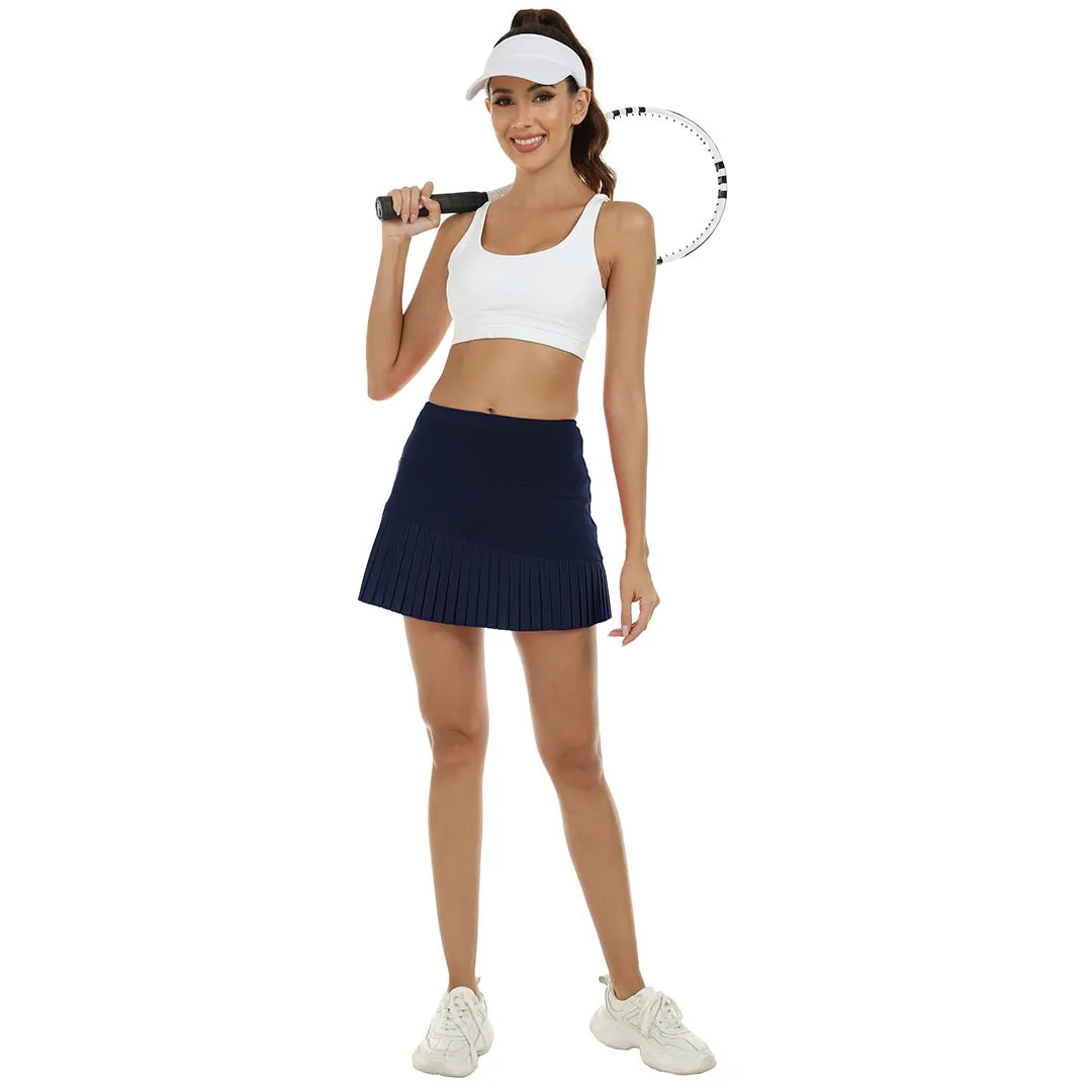 Women's Pleated Tennis Skirts" Built-in Shorts
