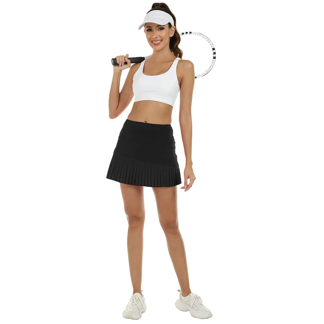 Women's Pleated Tennis Skirts" Built-in Shorts