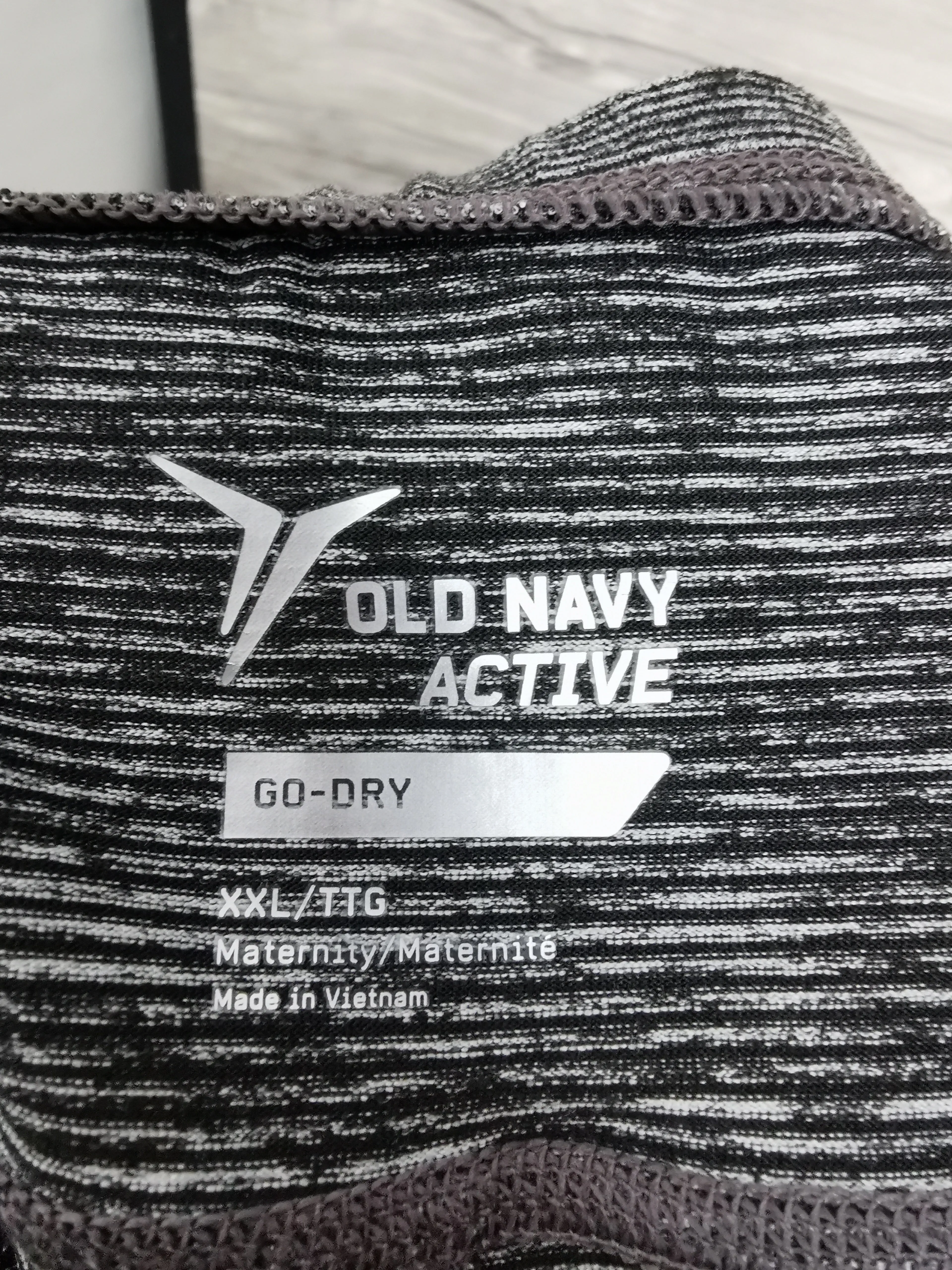 WOMENS PLUS SIZE XXL - OLD NAVY MATERNITY, Go-Dry Active Pants, Full Belly Panel EUC B1