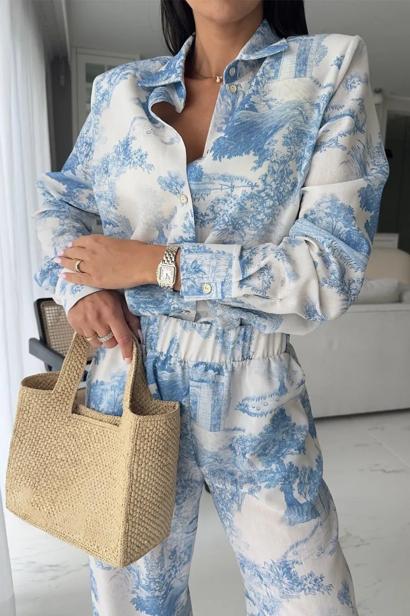 Women's Printed casual suit
