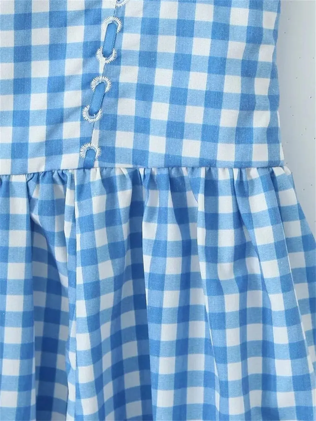 Women's Sleeveless Cocktail Dress Checkered Pocket Square Collar Dresses with Straps and Long Skirt
