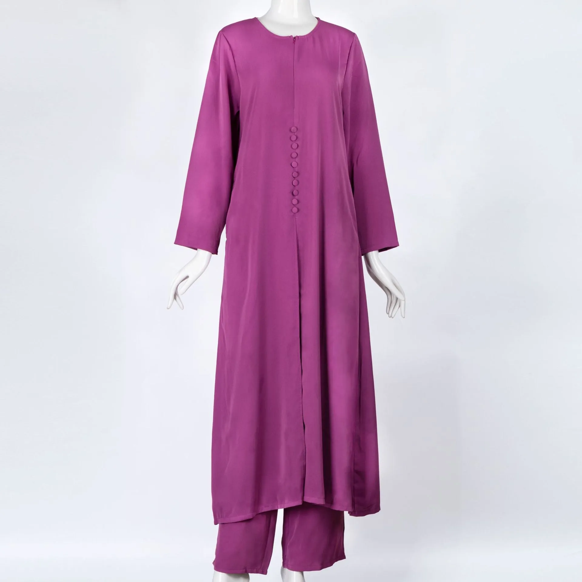 Women's Solid Color Trouser Suit Two Piece Sets