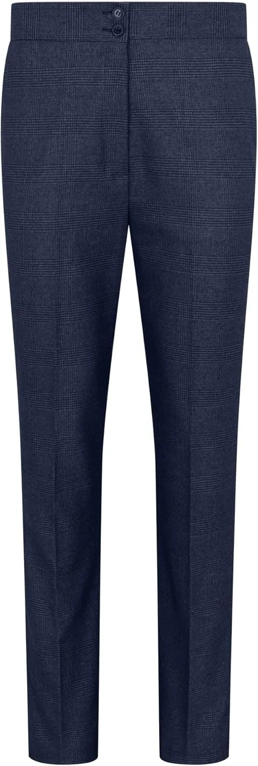 Women's Three-Piece Tailored Fit Suit in Prince of Wales Check