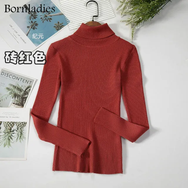 Women's Turtleneck Sweaters Autumn Winter