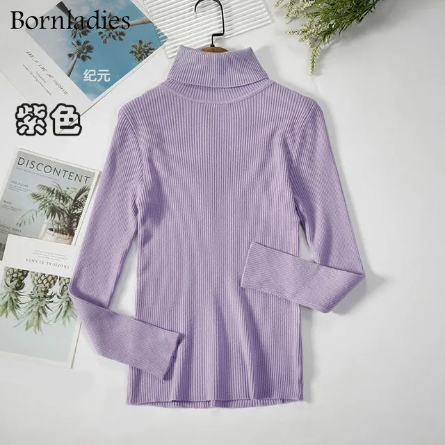 Women's Turtleneck Sweaters Autumn Winter