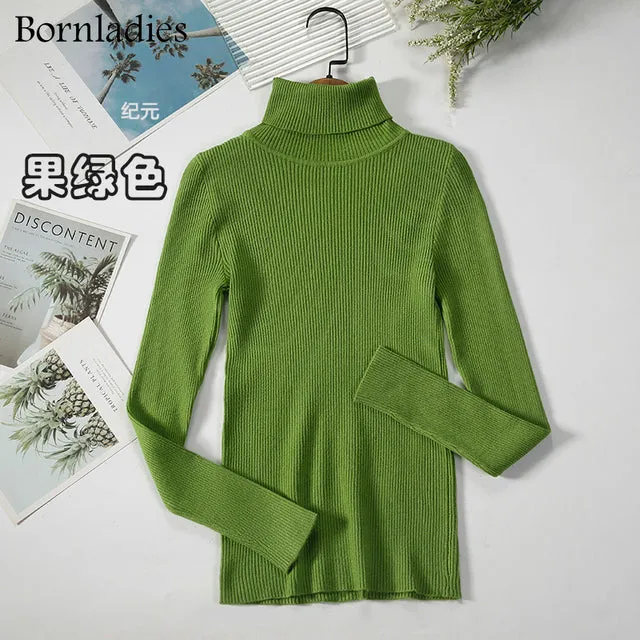 Women's Turtleneck Sweaters Autumn Winter
