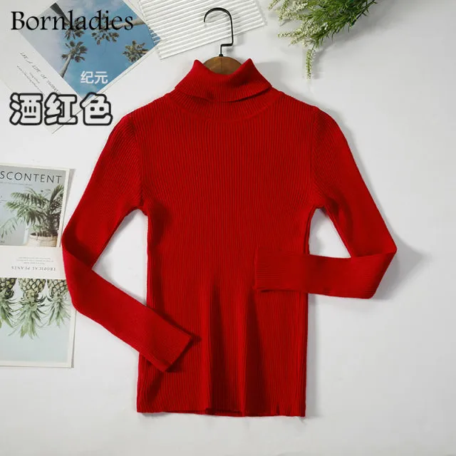 Women's Turtleneck Sweaters Autumn Winter